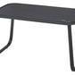 Garden Lounge Set with Table 4 Seater BARREA Metal Black