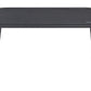 Garden Lounge Set with Table 4 Seater BARREA Metal Black