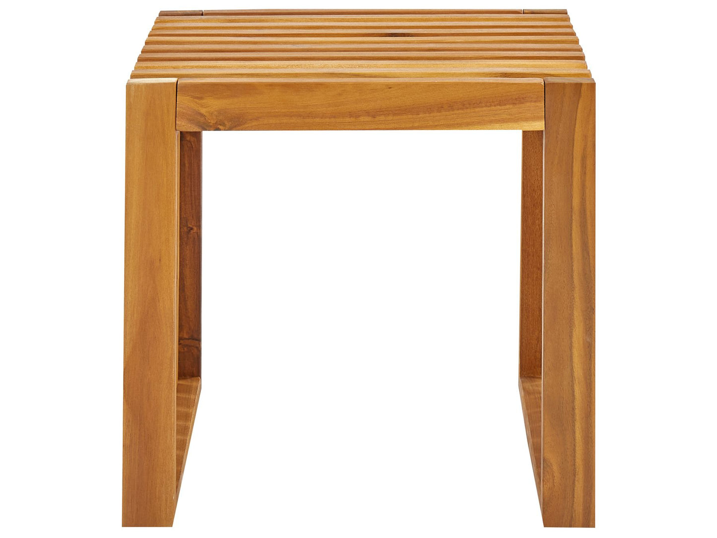 Garden Dining Set with Stools 3 Seater BELLANO Acacia Wood Brown