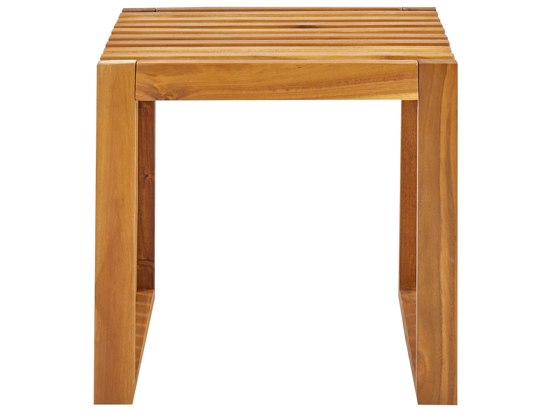 Garden Dining Set with Stools 3 Seater BELLANO Acacia Wood Brown