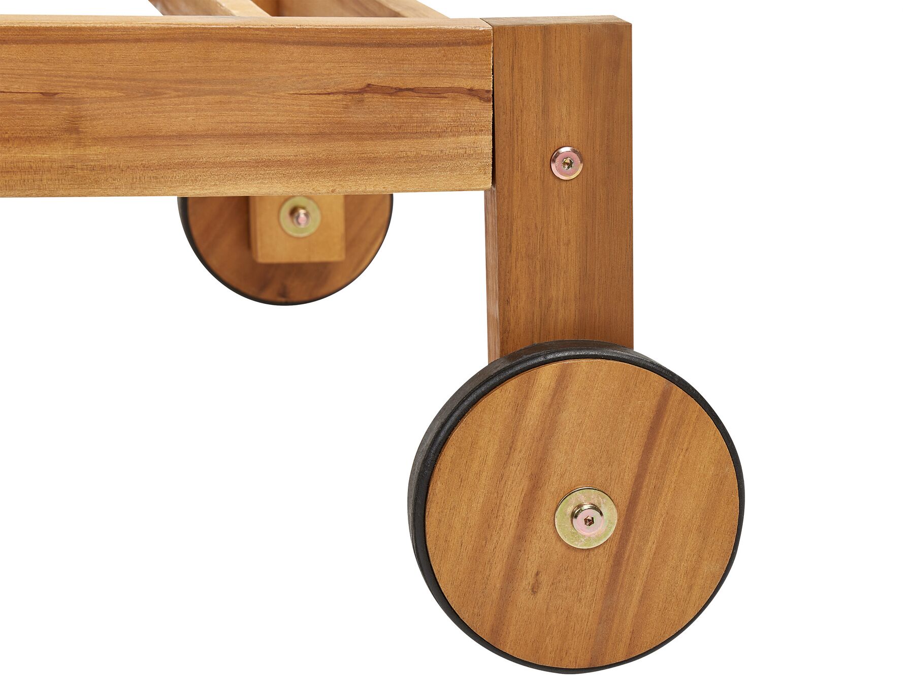Acacia Wood Reclining Sun Lounger Light BELLANO