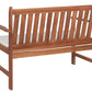 Garden Lounge Set with Table 4 Seater ALTIDONA Acacia Wood Off-White
