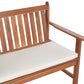 Garden Lounge Set with Table 4 Seater ALTIDONA Acacia Wood Off-White