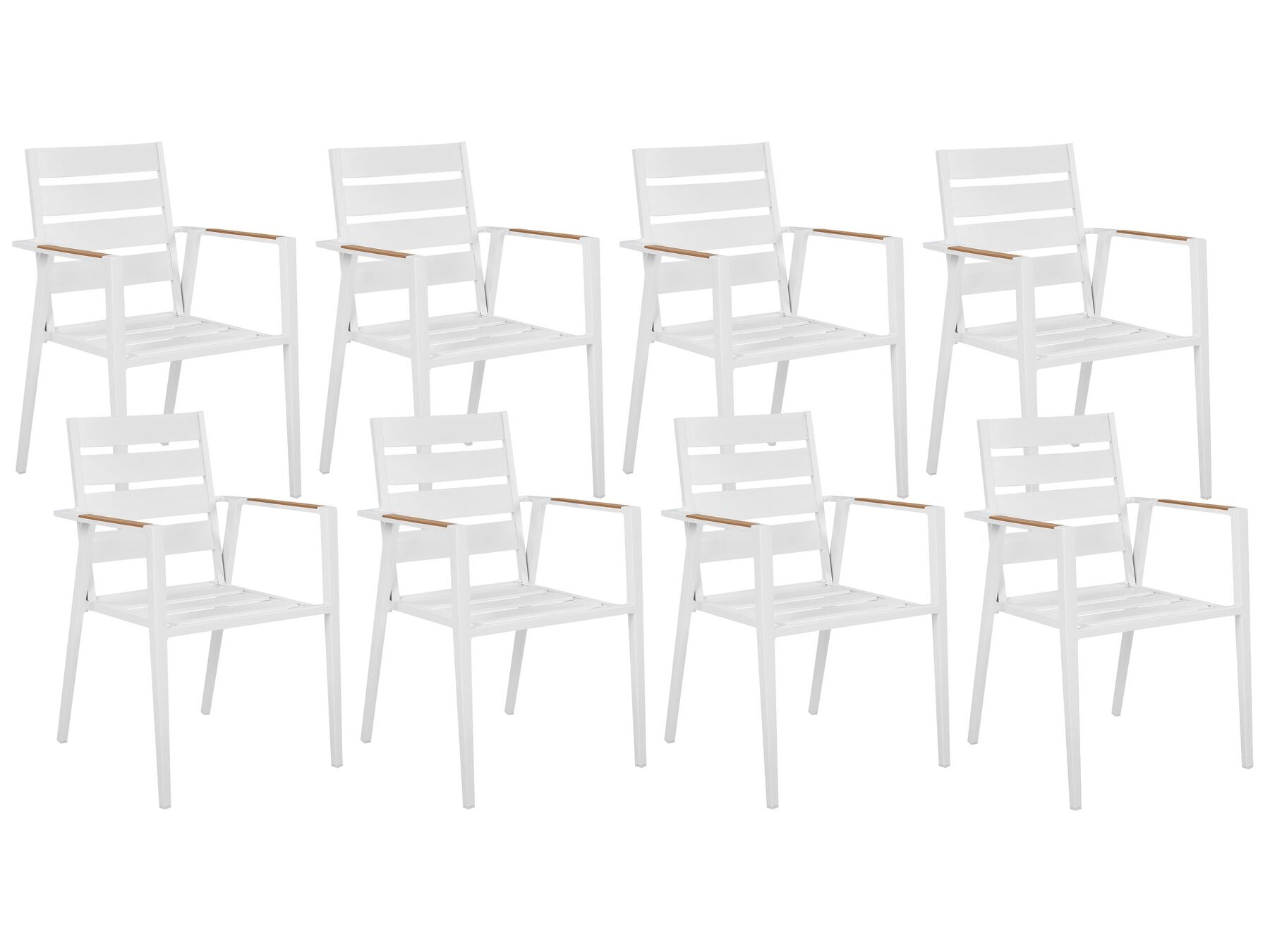 Garden Dining Set 8 Seater VALCANETTO/TAVIANO with Cushions Metal Grey