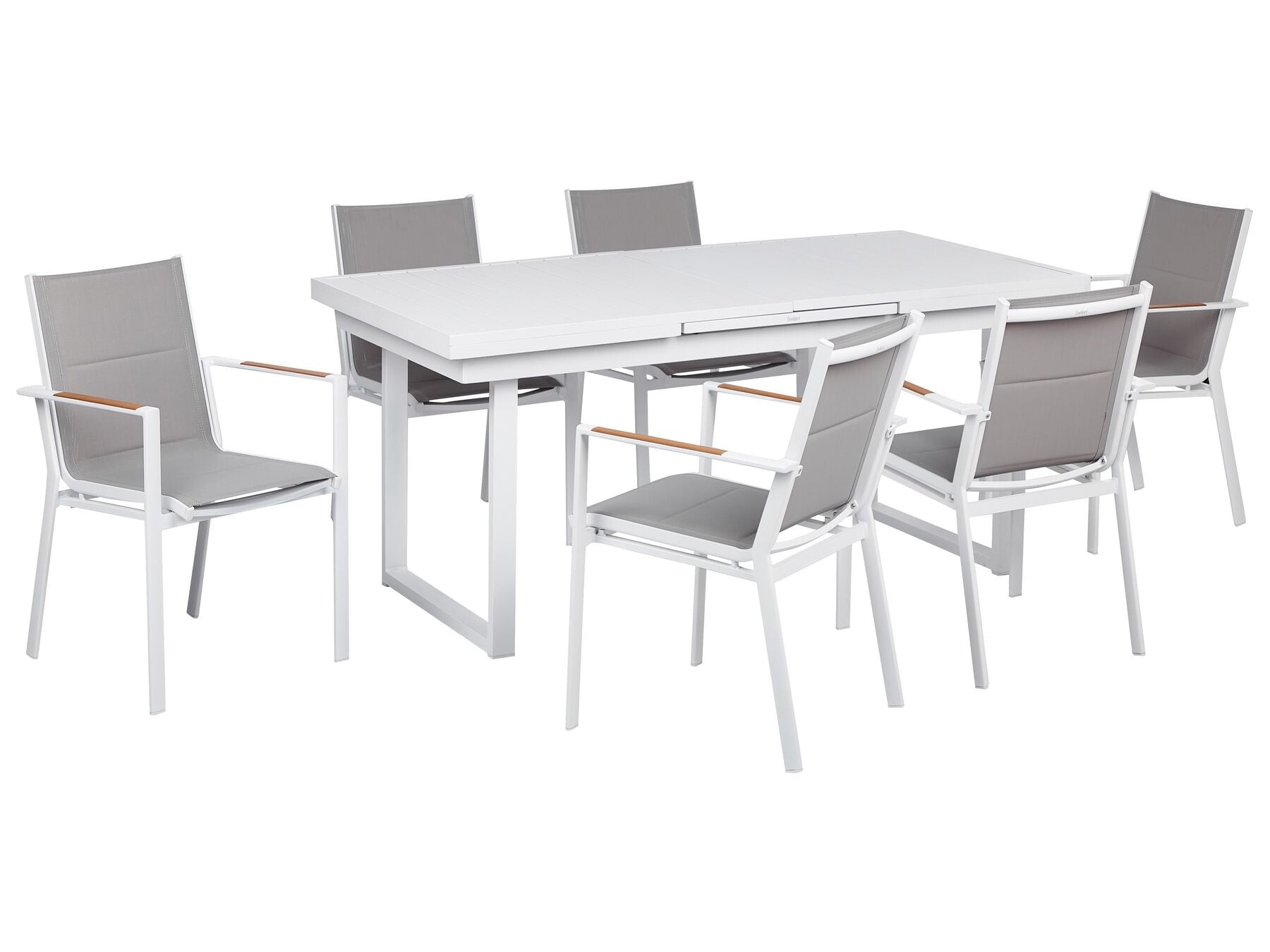 Garden Dining Set 6 Seater VALCANETTO/BUSSETO Metal Grey
