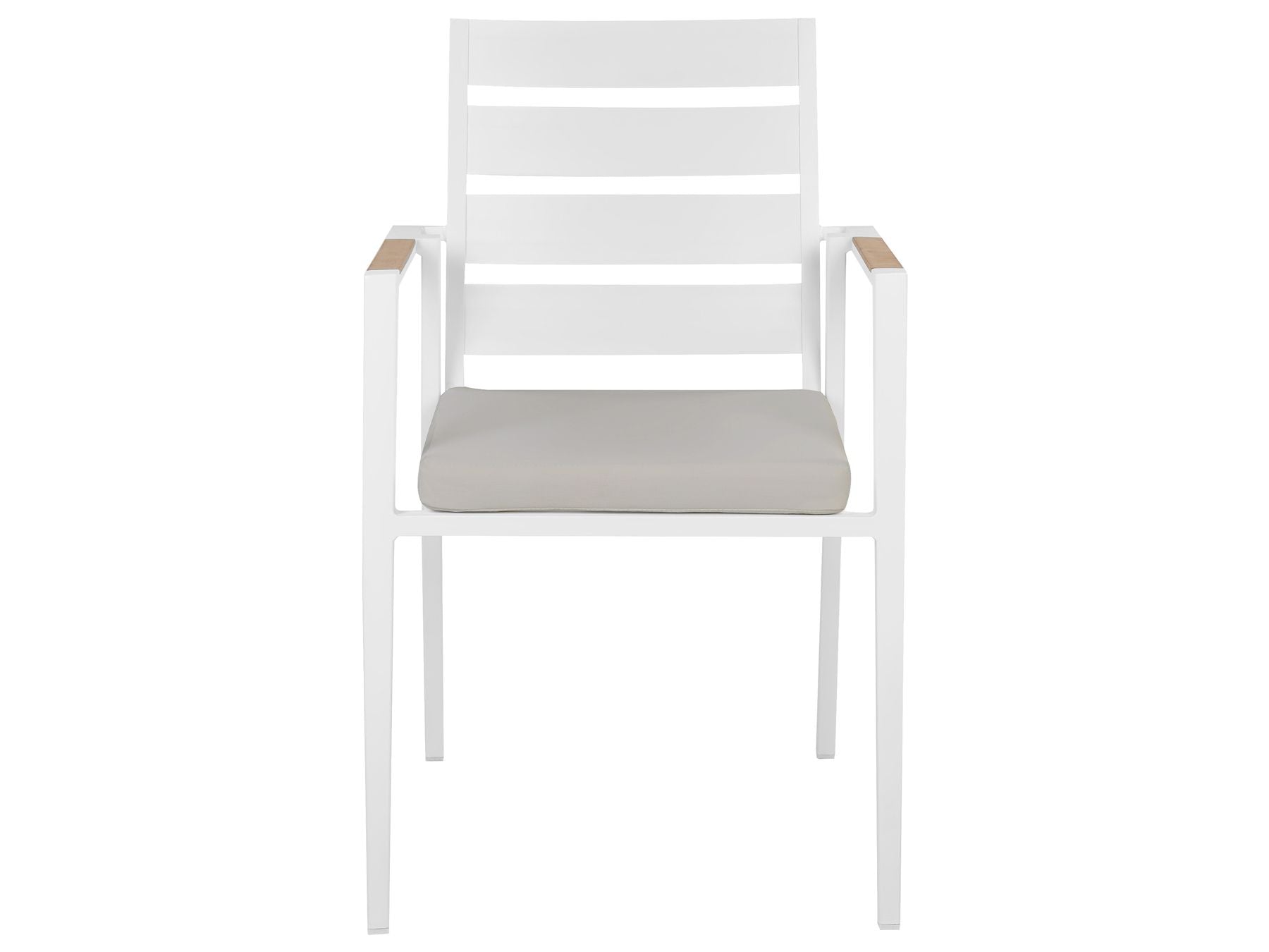 Garden Dining Set 4 Seater MALETTO/TAVIANO with Cushions Metal Grey