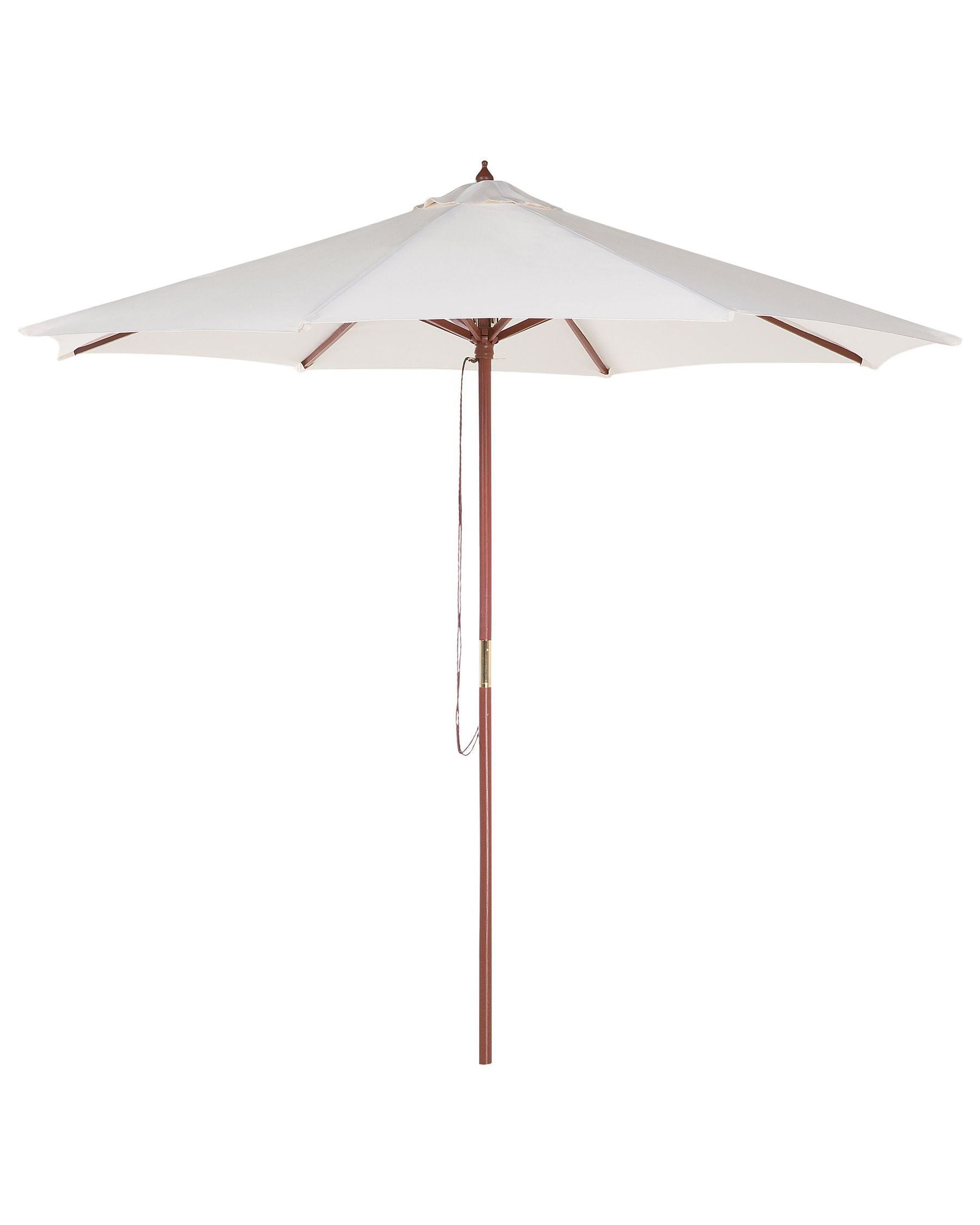 Garden Dining Set 4 Seater AGELLO with Parasol (12 Options) Acacia Wood Brown