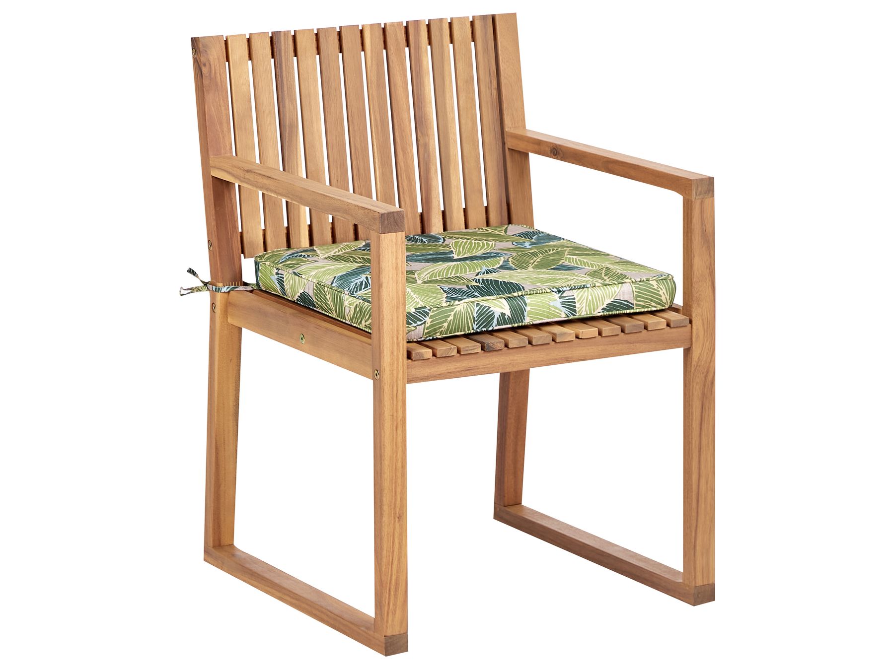 Garden Dining Set 8 Seater SASSARI II with Cushions Certified Acacia Wood Green