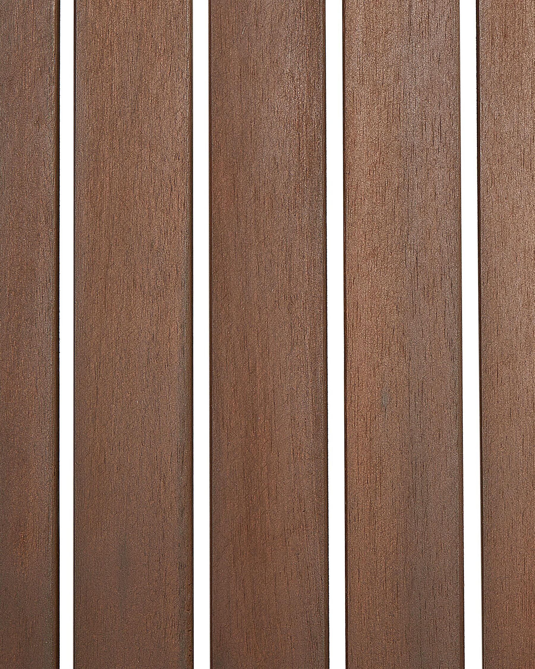 Set of 8 Garden Chairs with Cushions SASSARI Acacia Wood Off-White