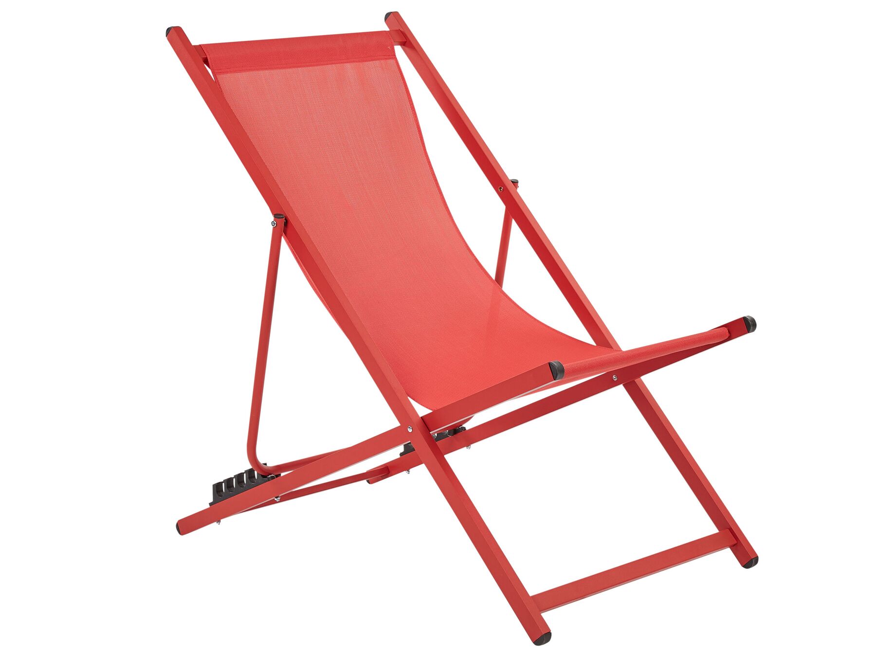 Folding Deck Chair Red LOCRI II
