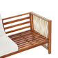 Garden Lounge Set with Table 4 Seater ANTRIA Acacia Wood Beige