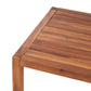 Garden Lounge Set with Table 4 Seater ANTRIA Acacia Wood Black