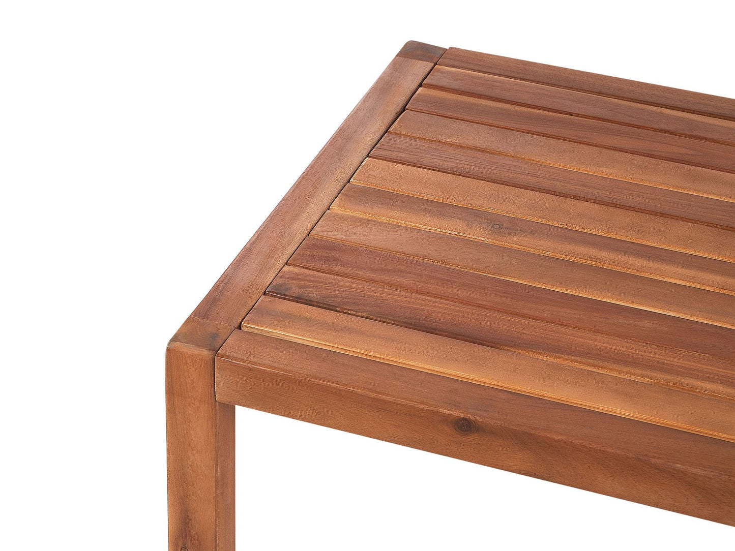 Garden Lounge Set with Table 4 Seater ANTRIA Acacia Wood Black