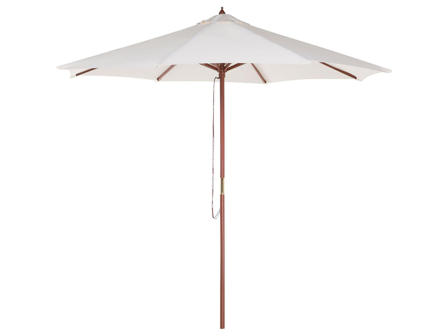 Garden Dining Set 8 Seater MAUI II with Parasol Acacia Wood Taupe