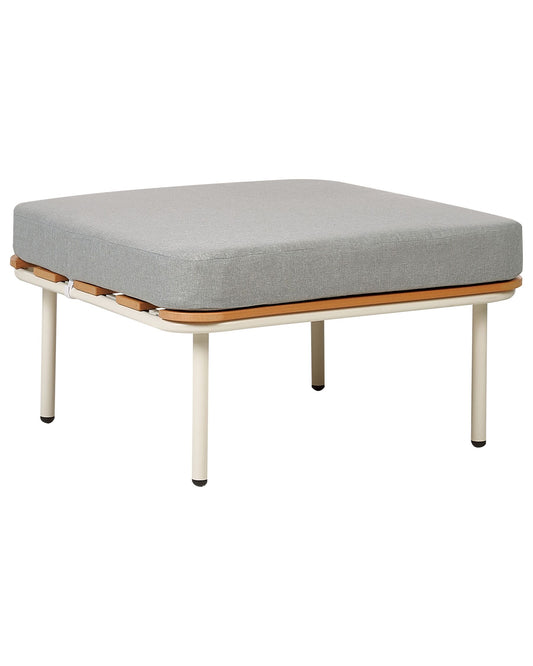 Garden Ottoman SENISE Metal Grey