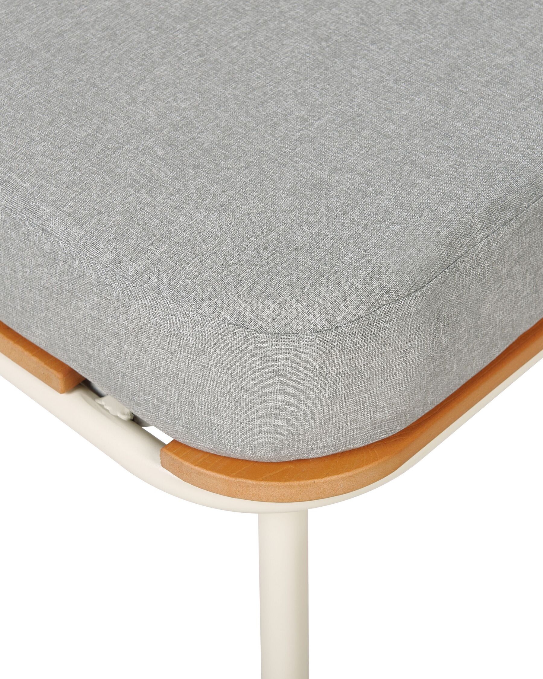 Garden Ottoman SENISE Metal Grey