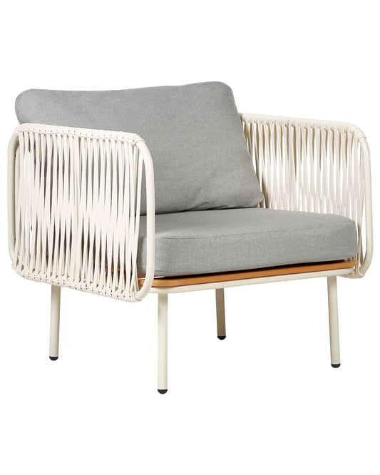 Garden Armchair SENISE Metal Grey