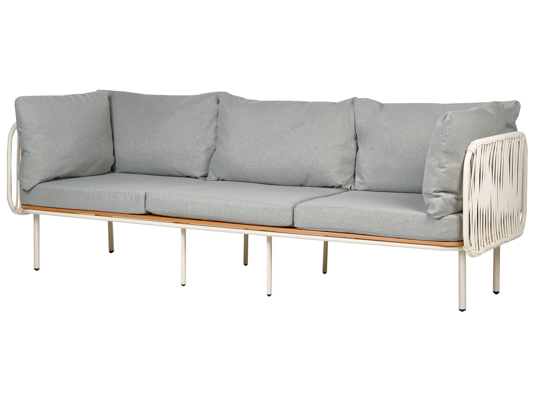 Garden Sofa Set 5 Seater SENISE Metal Grey