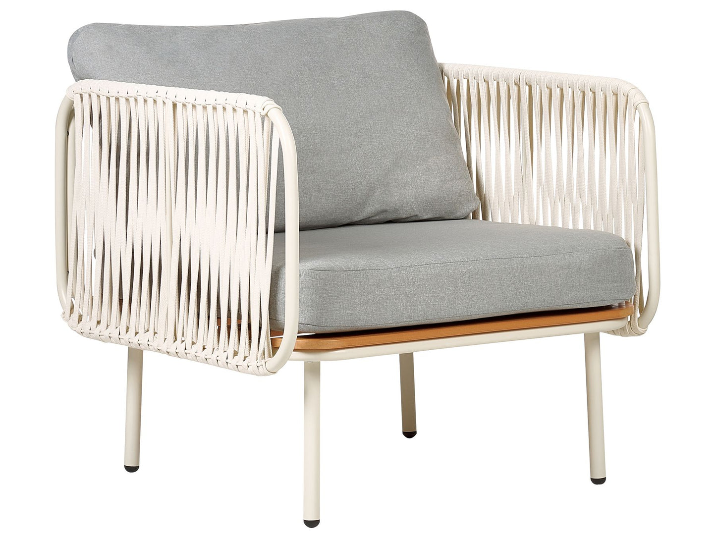 Garden Sofa Set 5 Seater SENISE Metal Grey