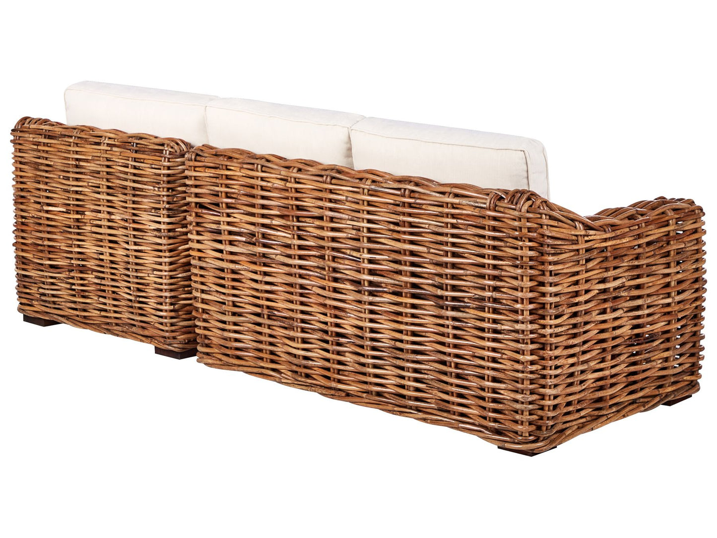 Garden Corner Sofa 3 Seater BRIATICO Left Hand Rattan Natural
