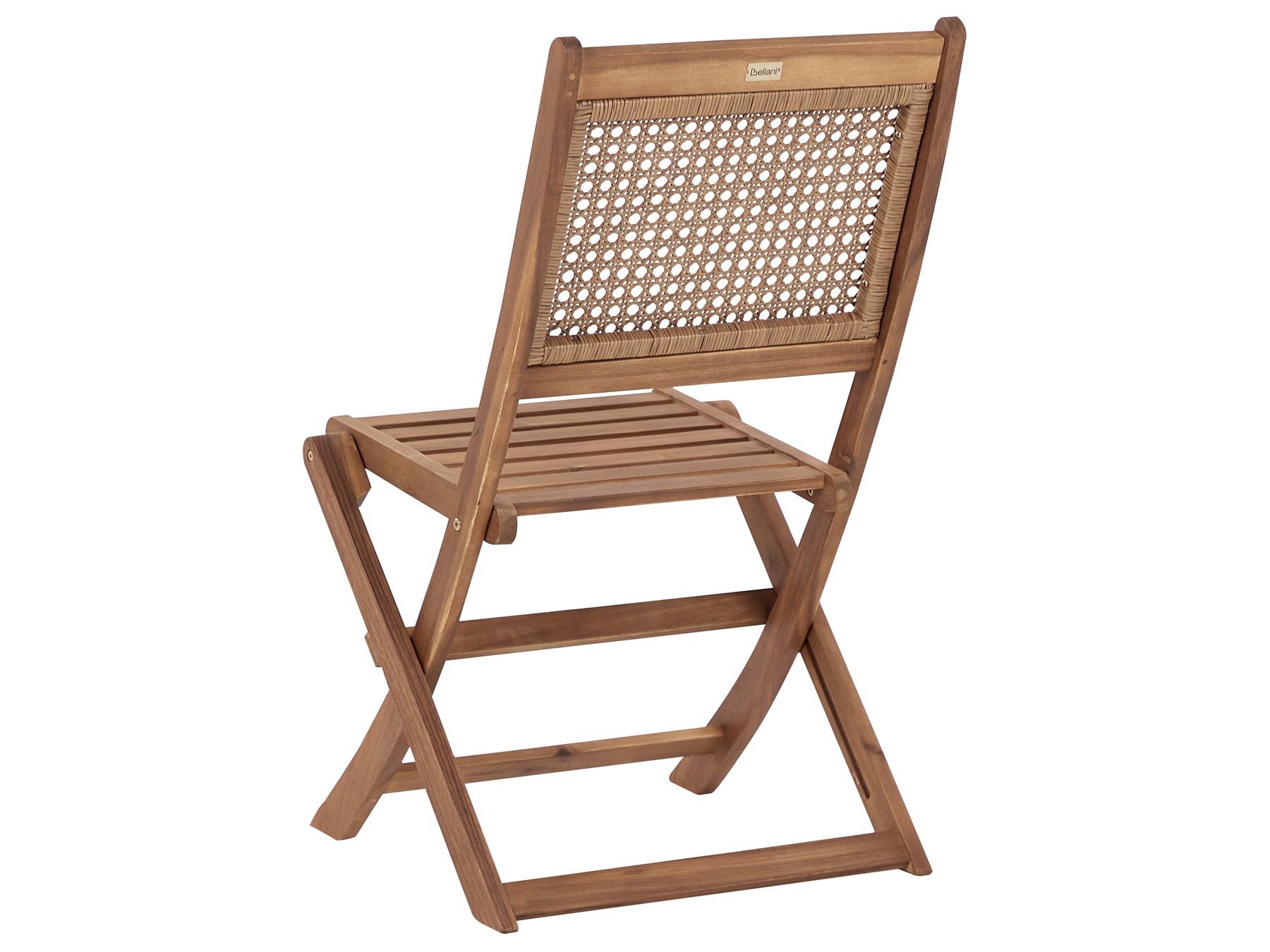Garden Dining Set 4 Seater PARAGGI Certified Acacia Wood Dark Brown