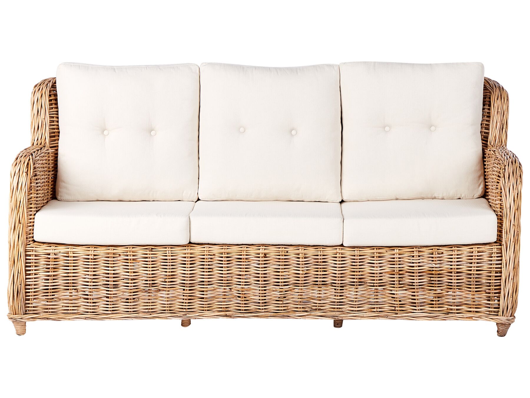 Garden Sofa Set 5 Seater ALESSANO Rattan Natural