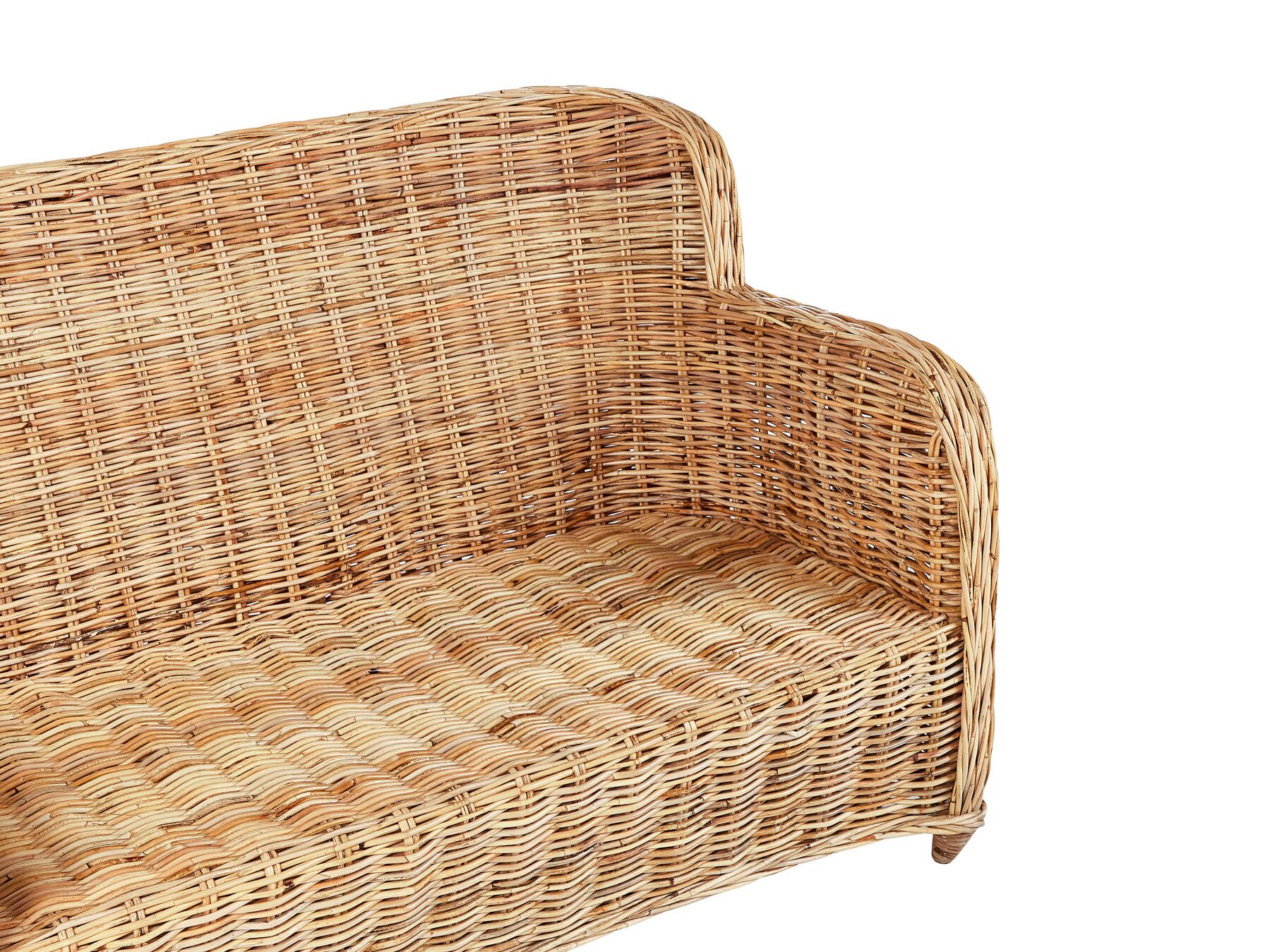Garden Sofa Set 5 Seater ALESSANO Rattan Natural