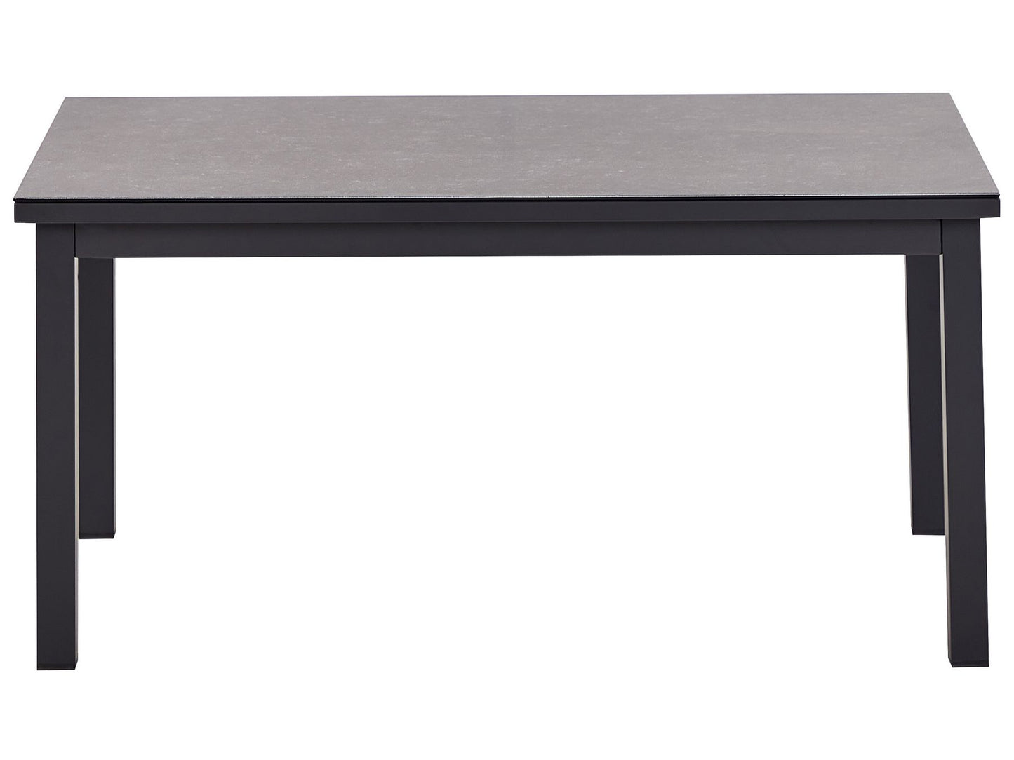 Garden Corner Sofa with Table 5 Seater MESSINA Left Hand Metal Off-White