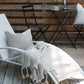 Steel Folding Garden Sun Lounger Beige GAETA