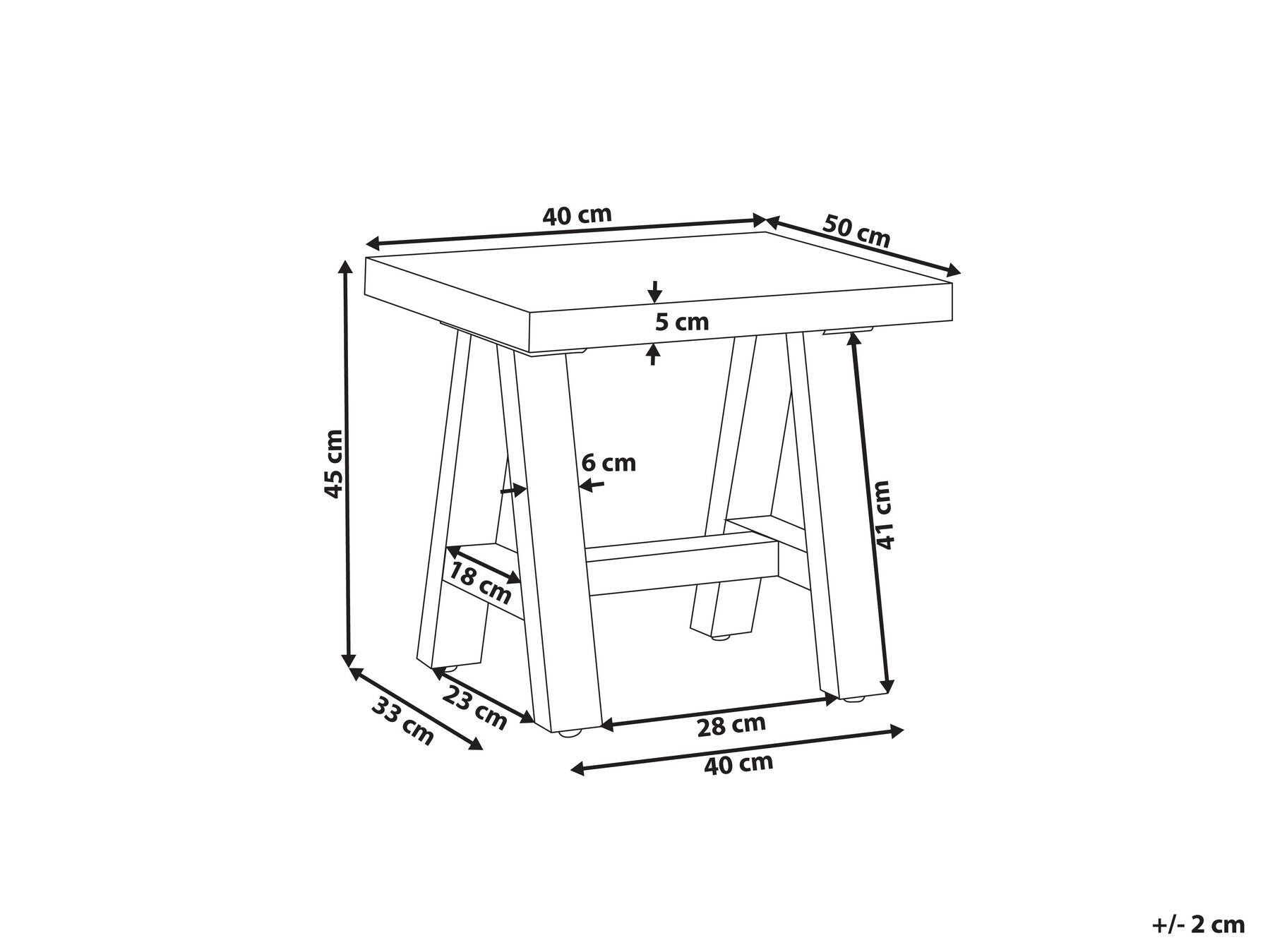 Garden Stool TONNARE Grey