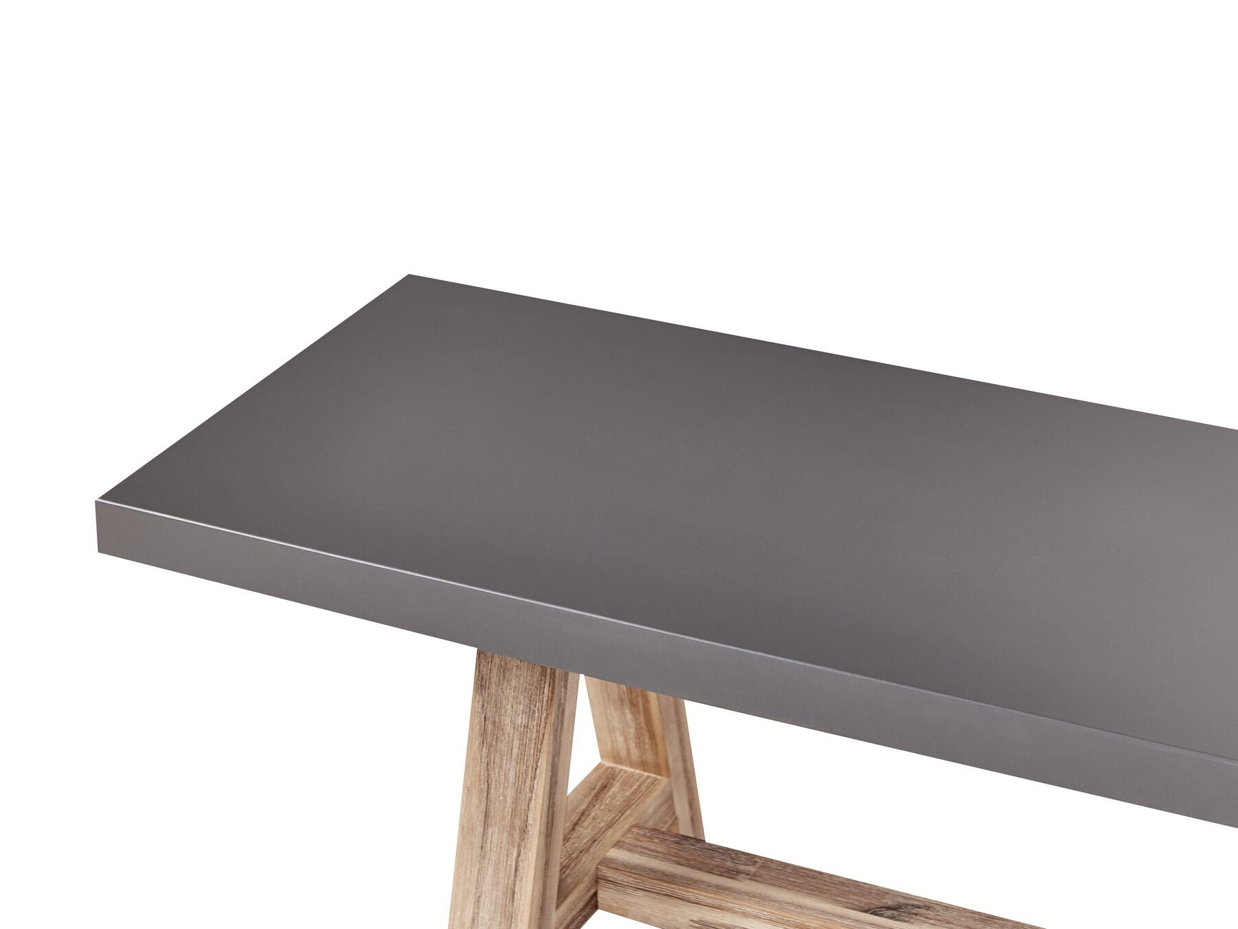 Garden Dining Set with Benches 6 Seater TONNARE Concrete Grey