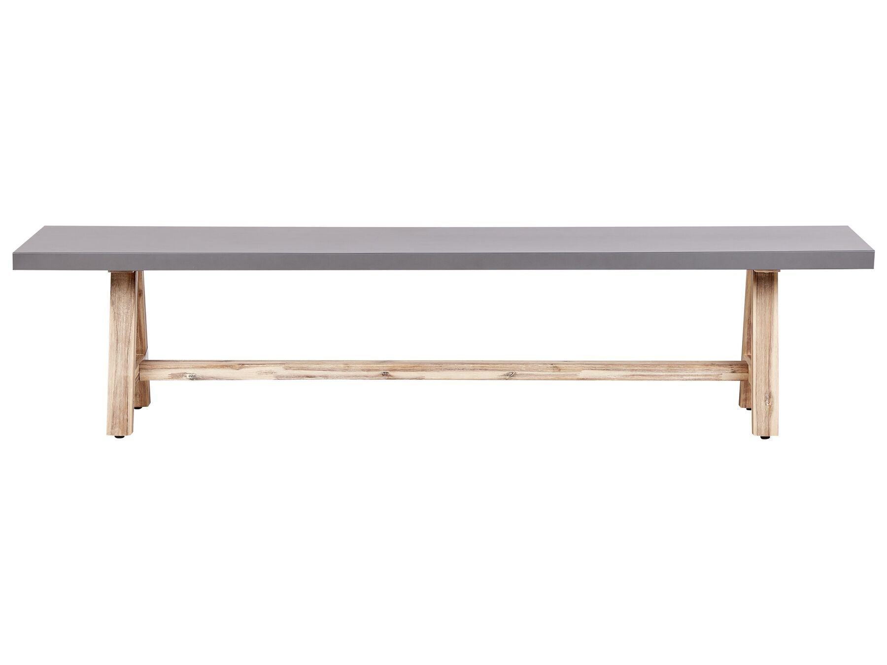 Garden Dining Set with Benches 8 Seater TONNARE Concrete Grey