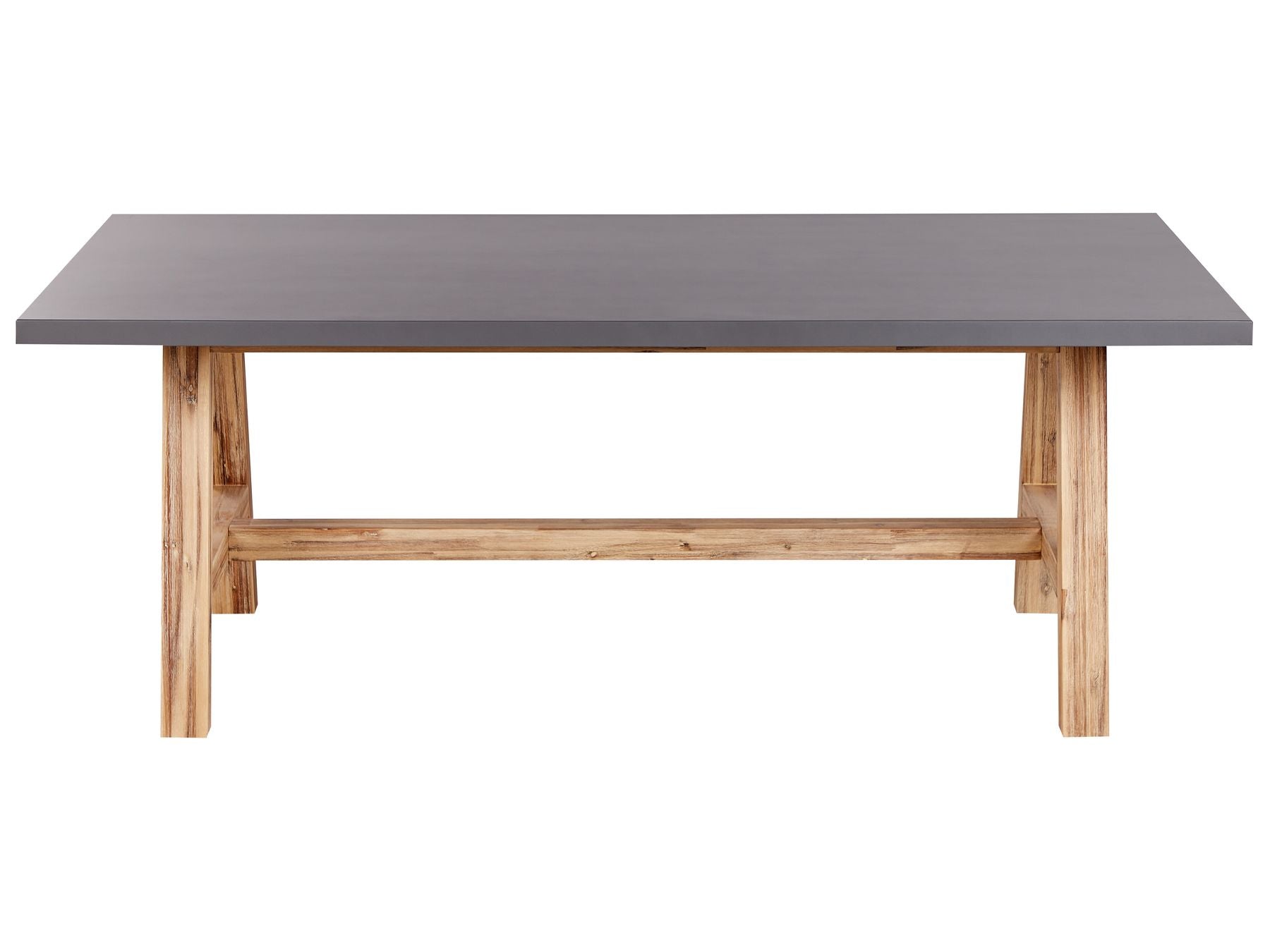 Garden Dining Set with Stools 6 Seater TONNARE Concrete Grey