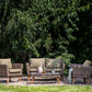 Garden Lounge Set with Table 4 Seater VITTORIA PE Rattan Olive Green