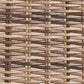 Garden Lounge Set with Table 4 Seater VITTORIA PE Rattan Olive Green