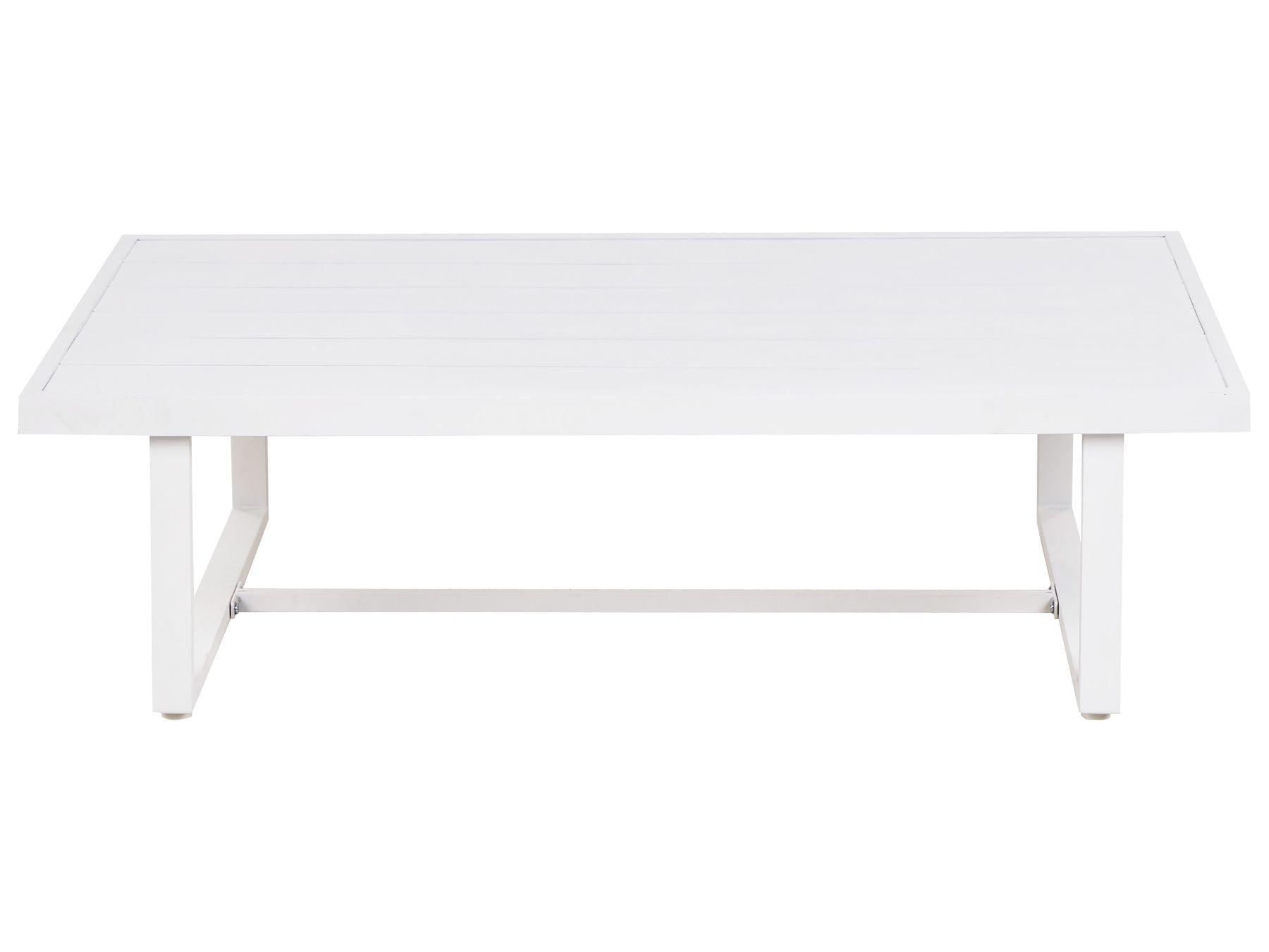 Garden Lounge Set with Table 5 Seater SERLA Metal White