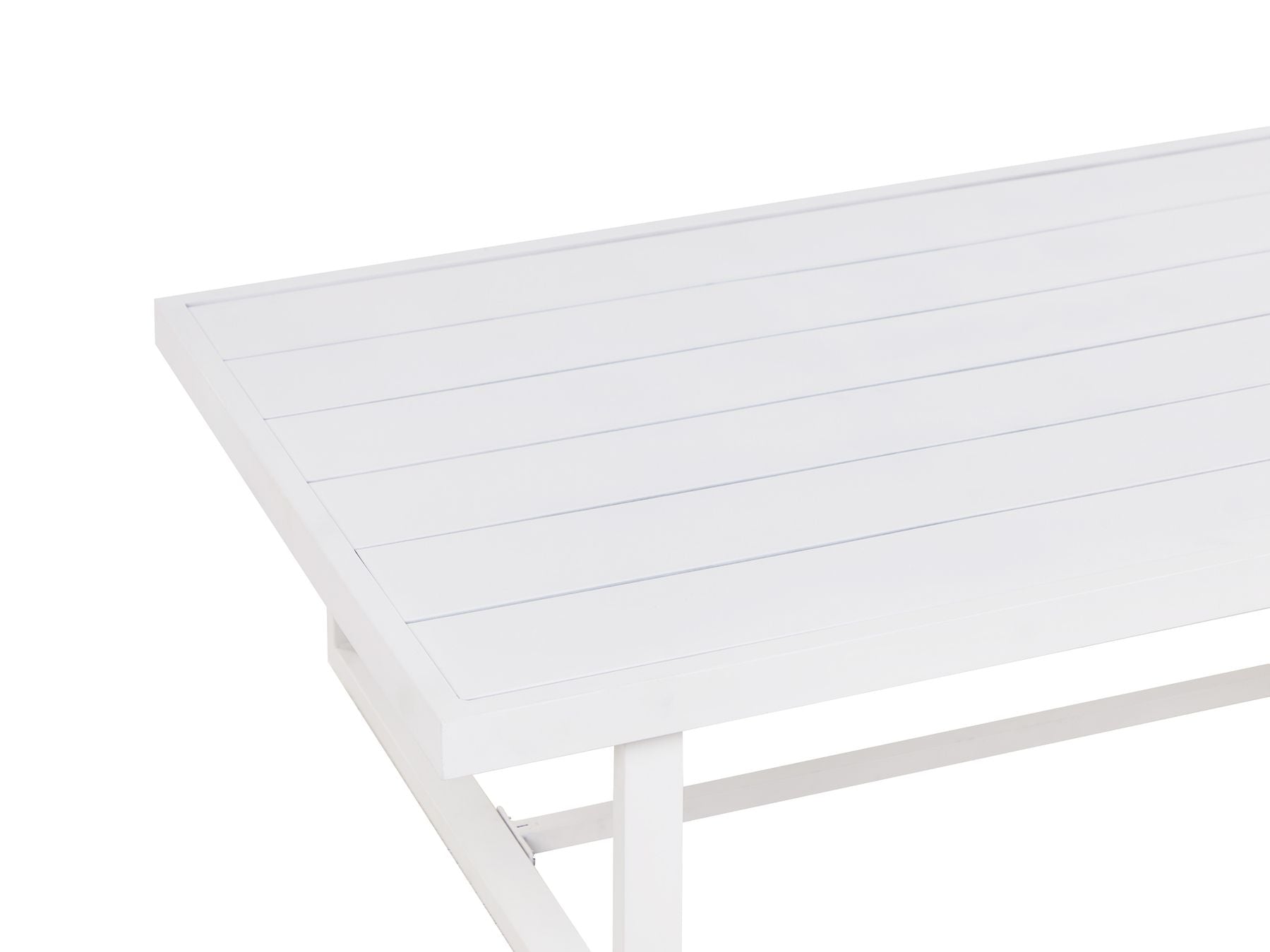 Garden Lounge Set with Table 5 Seater SERLA Metal White