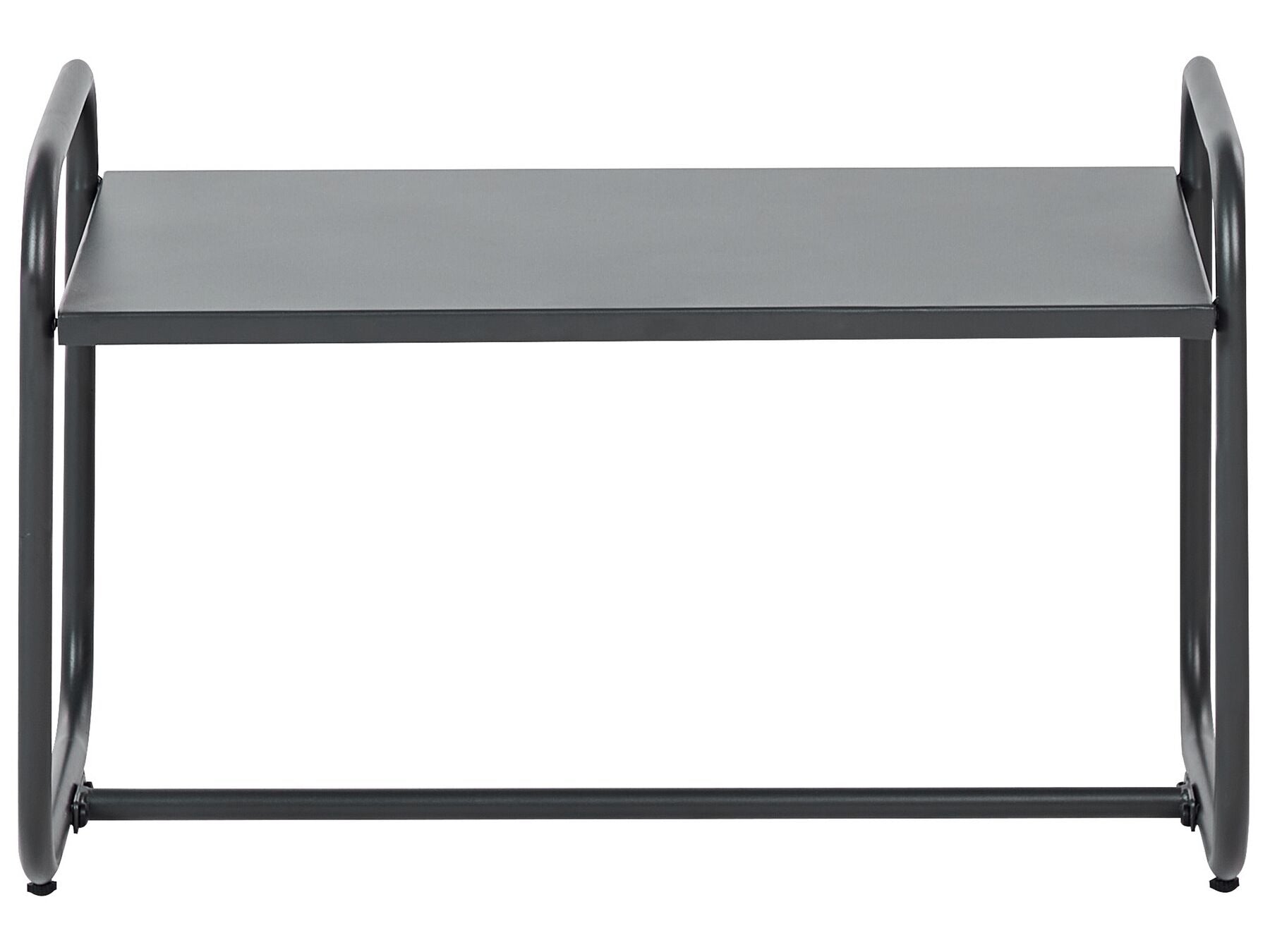 Garden Lounge Set with Table 4 Seater VEZZANA Metal Grey