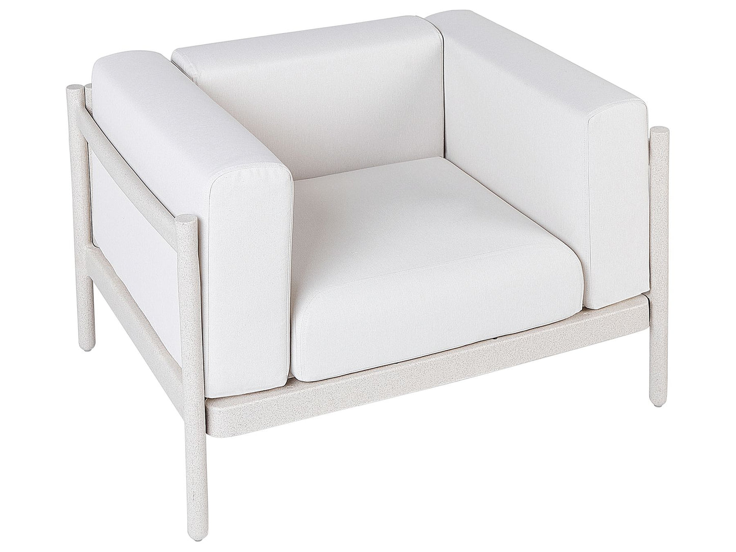 Garden Lounge Set with Table 4 Seater FERRETTI Light Beige