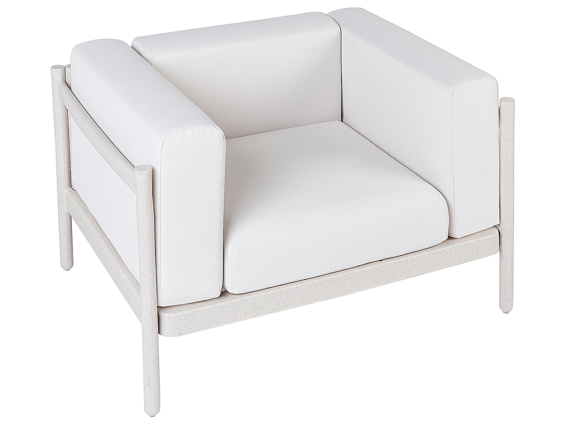 Garden Lounge Set with Table 4 Seater FERRETTI Light Beige