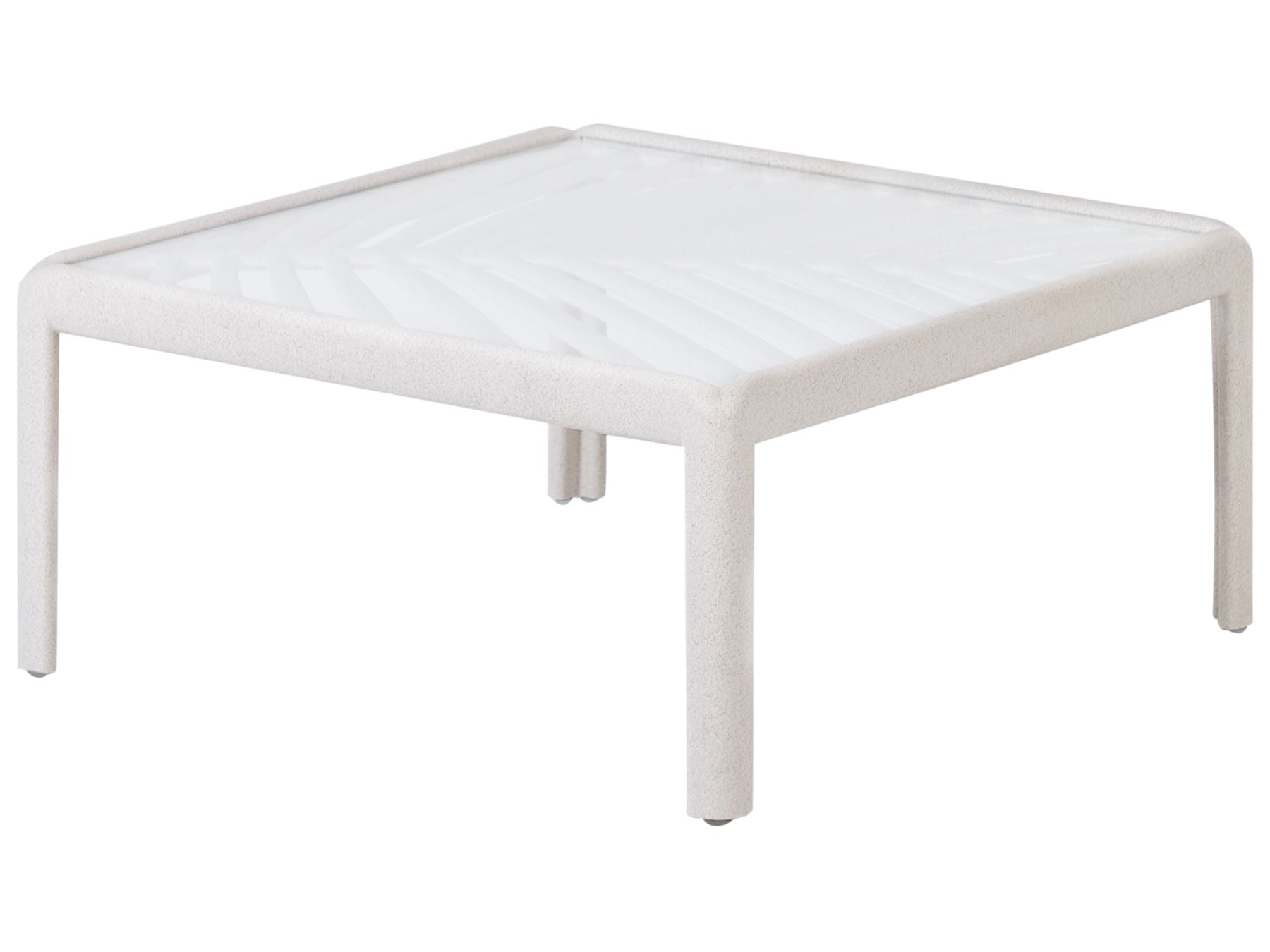Garden Lounge Set with Table 4 Seater FERRETTI Light Beige