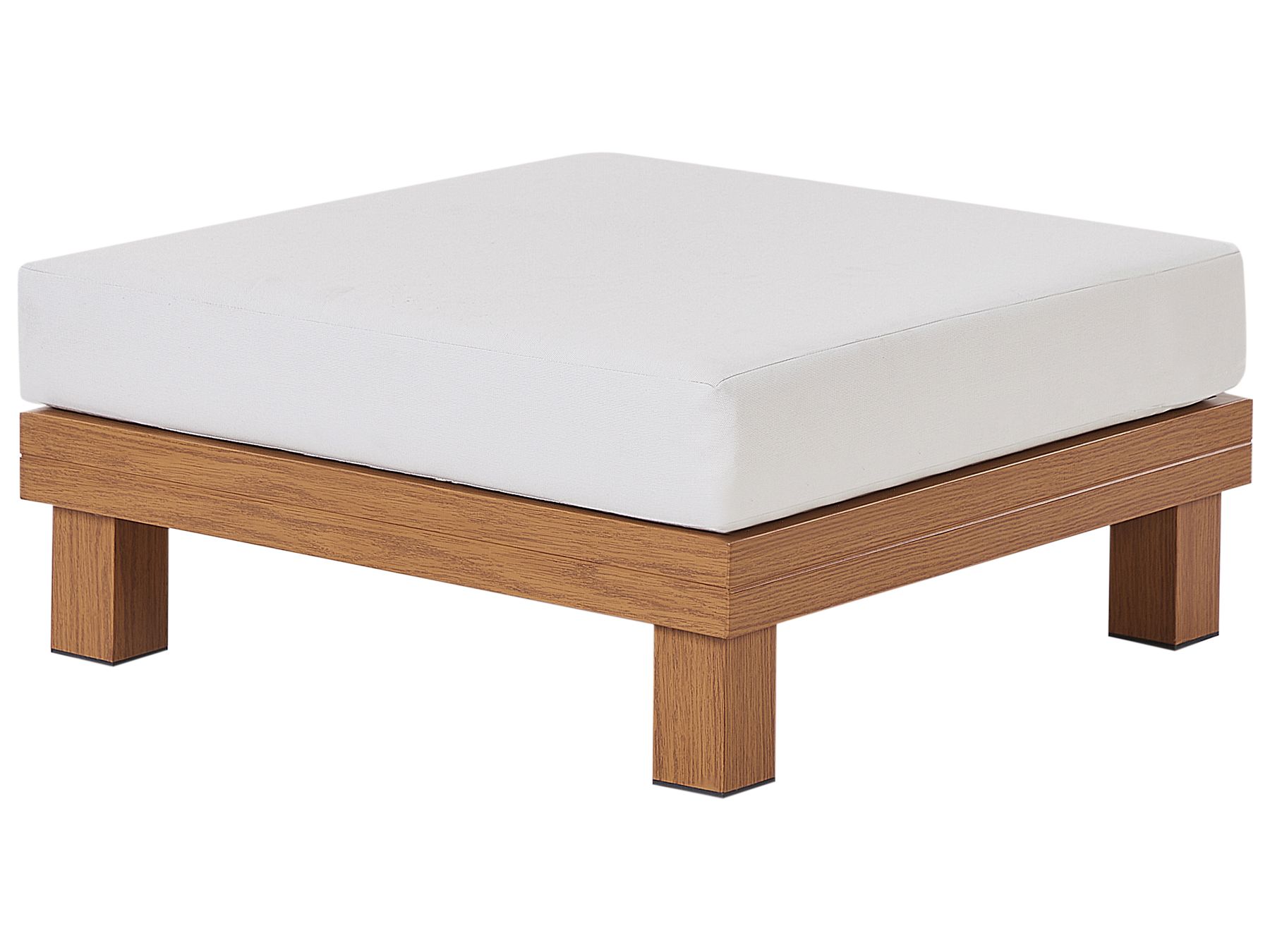 Garden Corner Sofa with Table 5 Seater SANZA Left Hand Modular Metal White