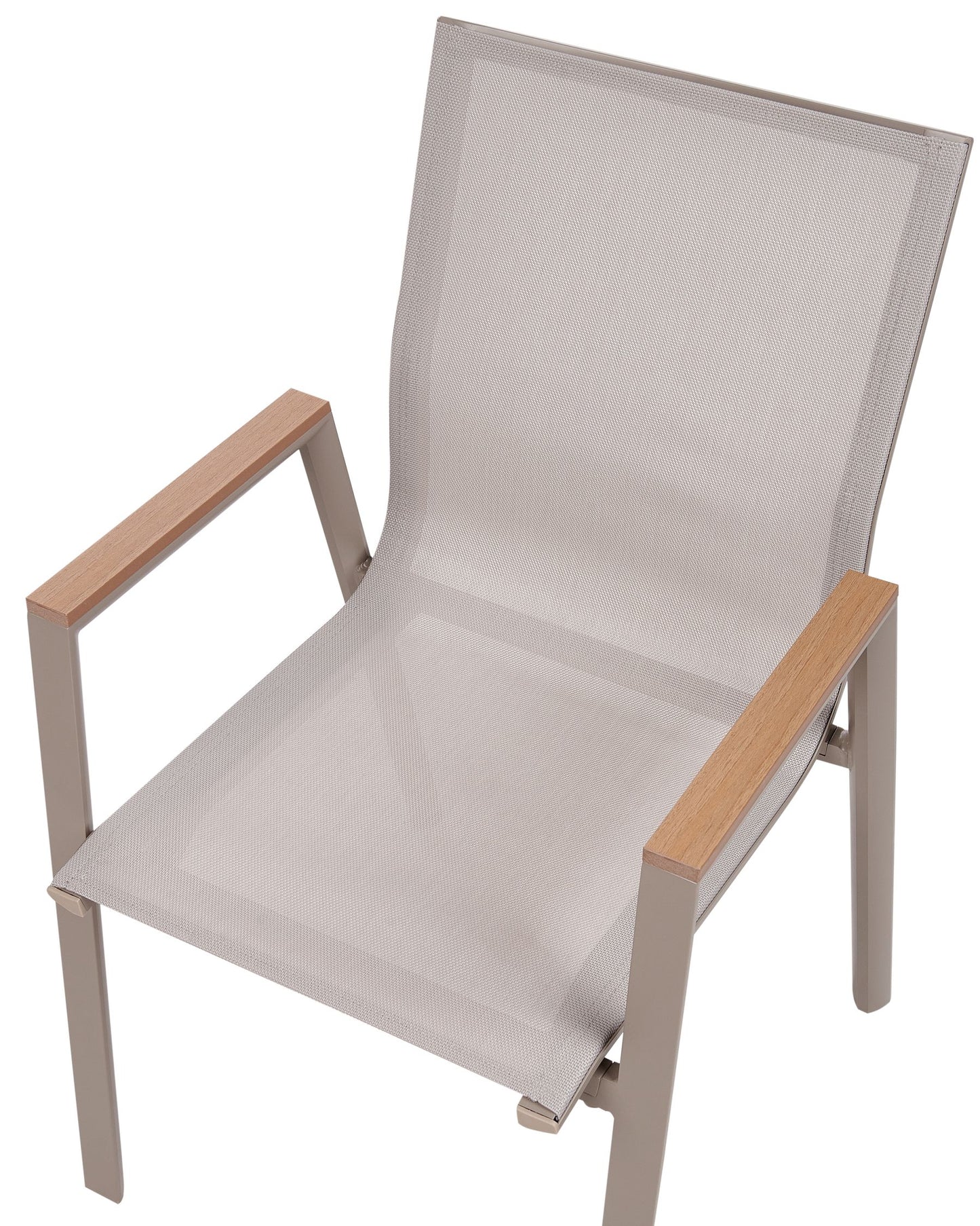 Garden Dining Set 4 Seater TIANO Metal Grey