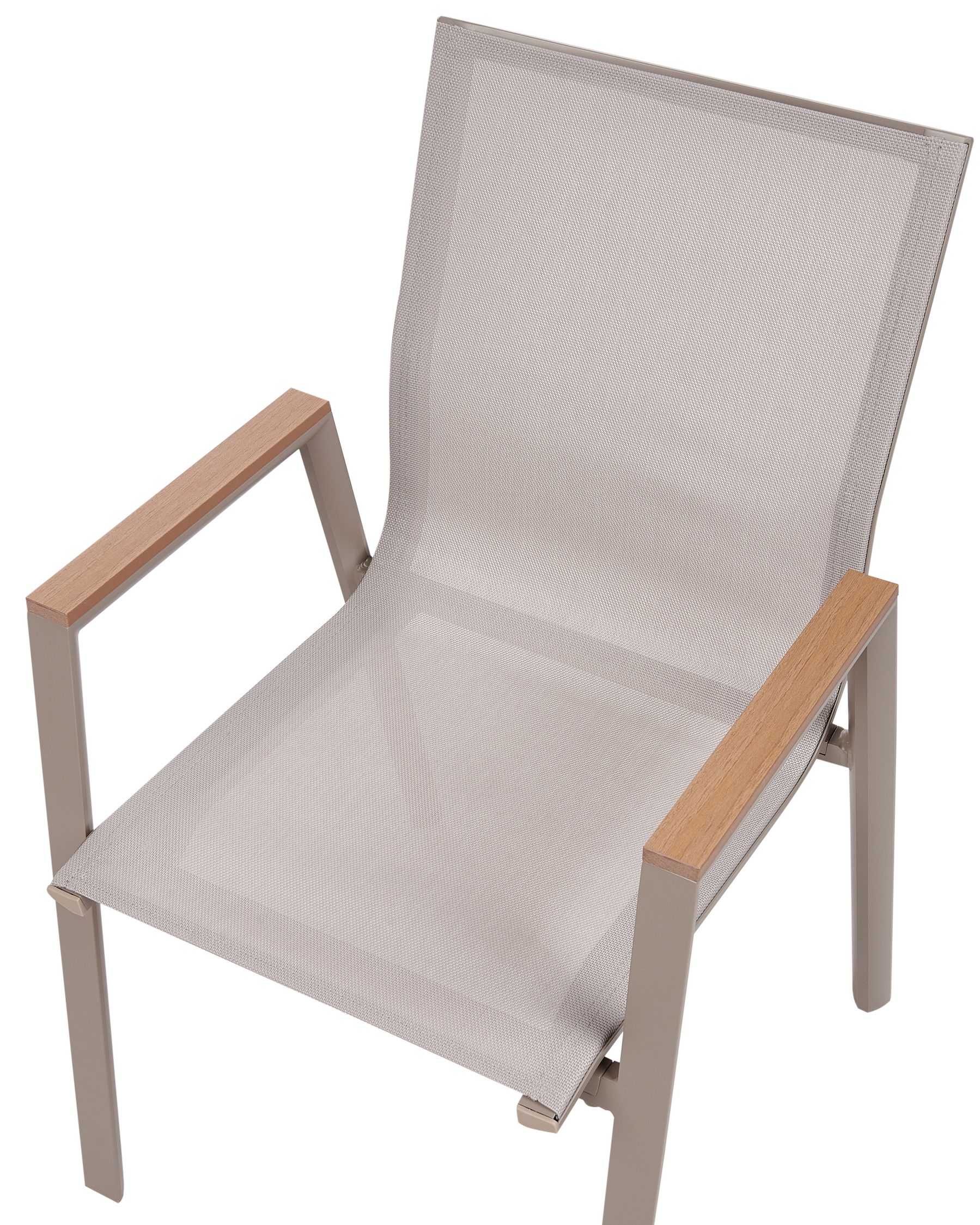 Garden Dining Set 4 Seater TIANO Metal Grey