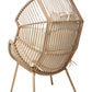 Garden Chair MURANO with Footstool PE Rattan Natural