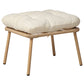 Garden Chair MURANO with Footstool PE Rattan Natural