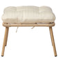 Garden Chair MURANO with Footstool PE Rattan Natural