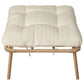 Garden Chair MURANO with Footstool PE Rattan Natural