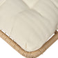 Garden Chair MURANO with Footstool PE Rattan Natural
