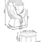Garden Chair MURANO with Footstool PE Rattan Natural